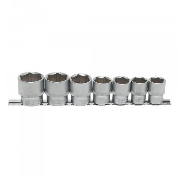 Steckschlüsseleinsatz-Set, 12,5 (1/2), 6-kant, 20 - 32 mm, 7-tlg.