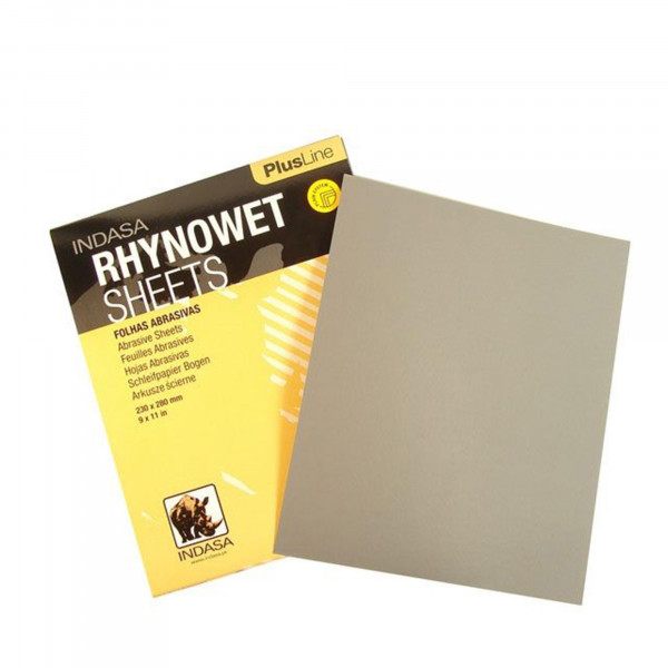 Indasa RHYNOWET Plus Line Schleifpapier Bogen 230X280 Körnung P800, 50 Stk.