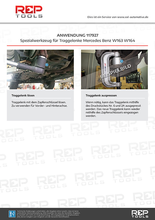 HS-Werkzeughandel - KFZ-Spezialwerkzeuge - Fahrzeugdiagnose - Chiptuning - Traggelenk  Abzieher Mercedes W211 220 E S Klasse Werkzeug Kugelgelenk Ausdrücker