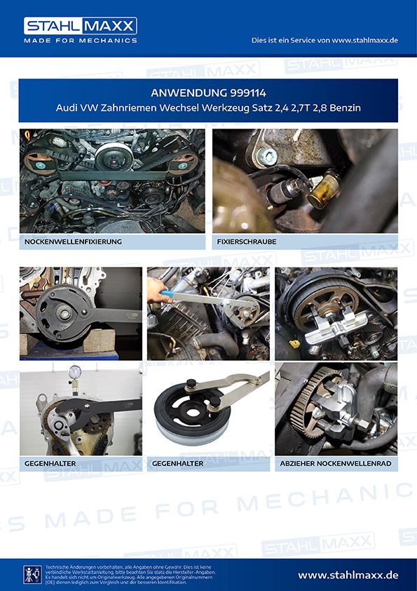 Zahnriemen Wechsel Werkzeug Motor Einstellwerkzeug VW VAG Audi 1.6 2.0 TDI  CR